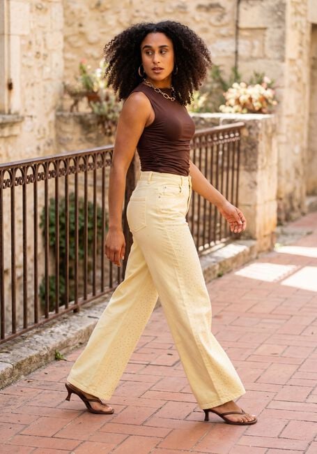 HARPER & YVE Wide jeans MAYRA-PA en jaune - large