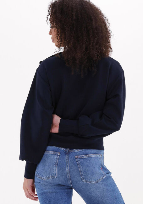 SCOTCH & SODA Chandail LOOSE FIT BUTTON SHOULDER CREWNECK Bleu foncé - large