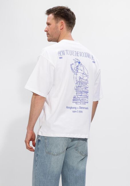 Witte WOODBIRD T-shirt WBBEAM BOOK TEE - large