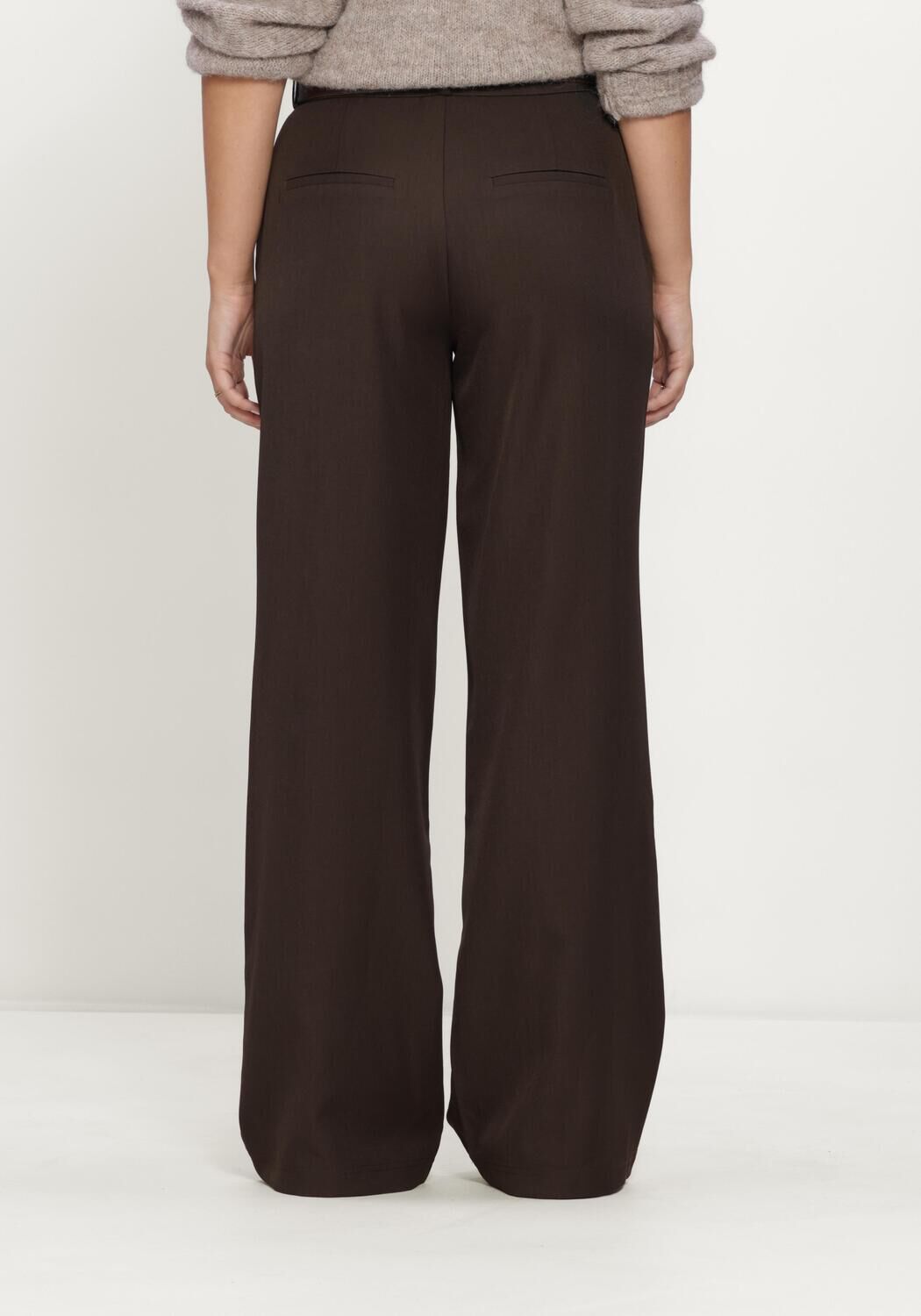NOTRE-V Pantalon large NV-IRENE en marron - large