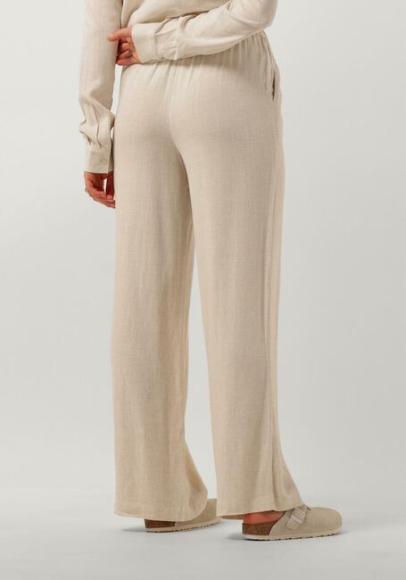 SELECTED FEMME Pantalon large SLFVIVA-GULIA HW LONG LINEN PANT NOOS en beige - large