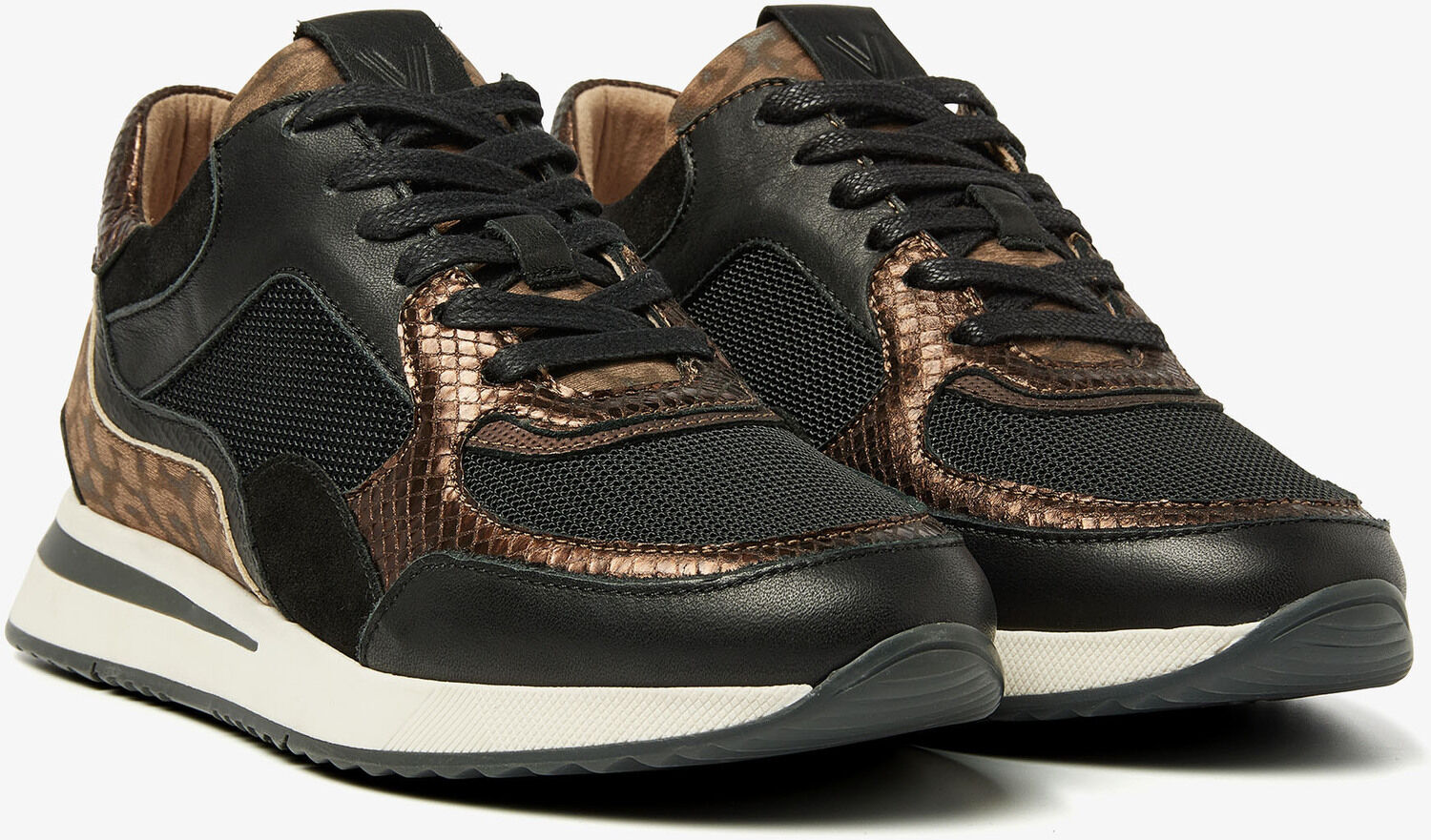 Zwarte VIA VAI Sneakers NORA SOOTH - large