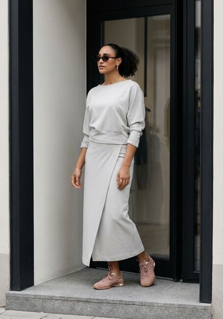 PENN & INK Jupe maxi SKIRT Blanc - large