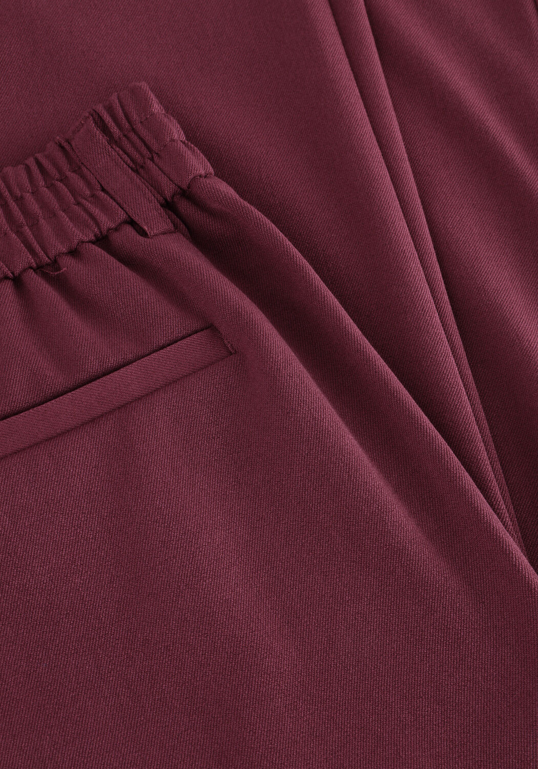 OBJECT Pantalon large OBJLISA WIDE PANT Bordeaux - large