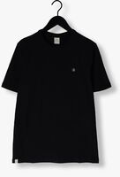 Zwarte CAST IRON T-shirt SHORT SLEEVE R-NECK ORGANIC COTTON SLUB ESSENTIAL