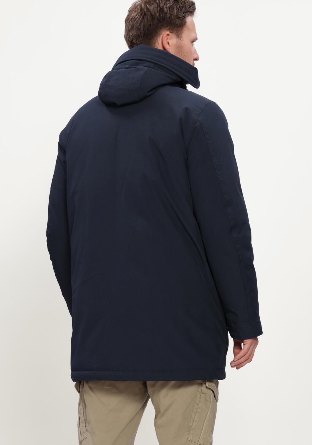 PME LEGEND Veste matelass&eacute; SEMI LONG JACKET ROCK-PACK Bleu fonc&eacute; - large