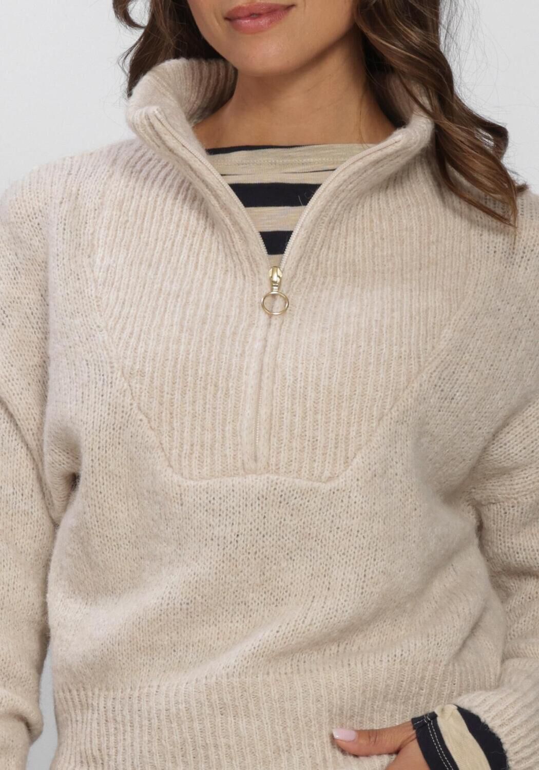 BY-BAR Pull BOXY BEAU PULLOVER en beige - large