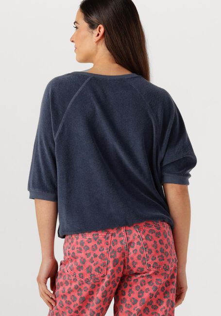 Donkerblauwe BY-BAR Top NEVA SLUB TOP - large