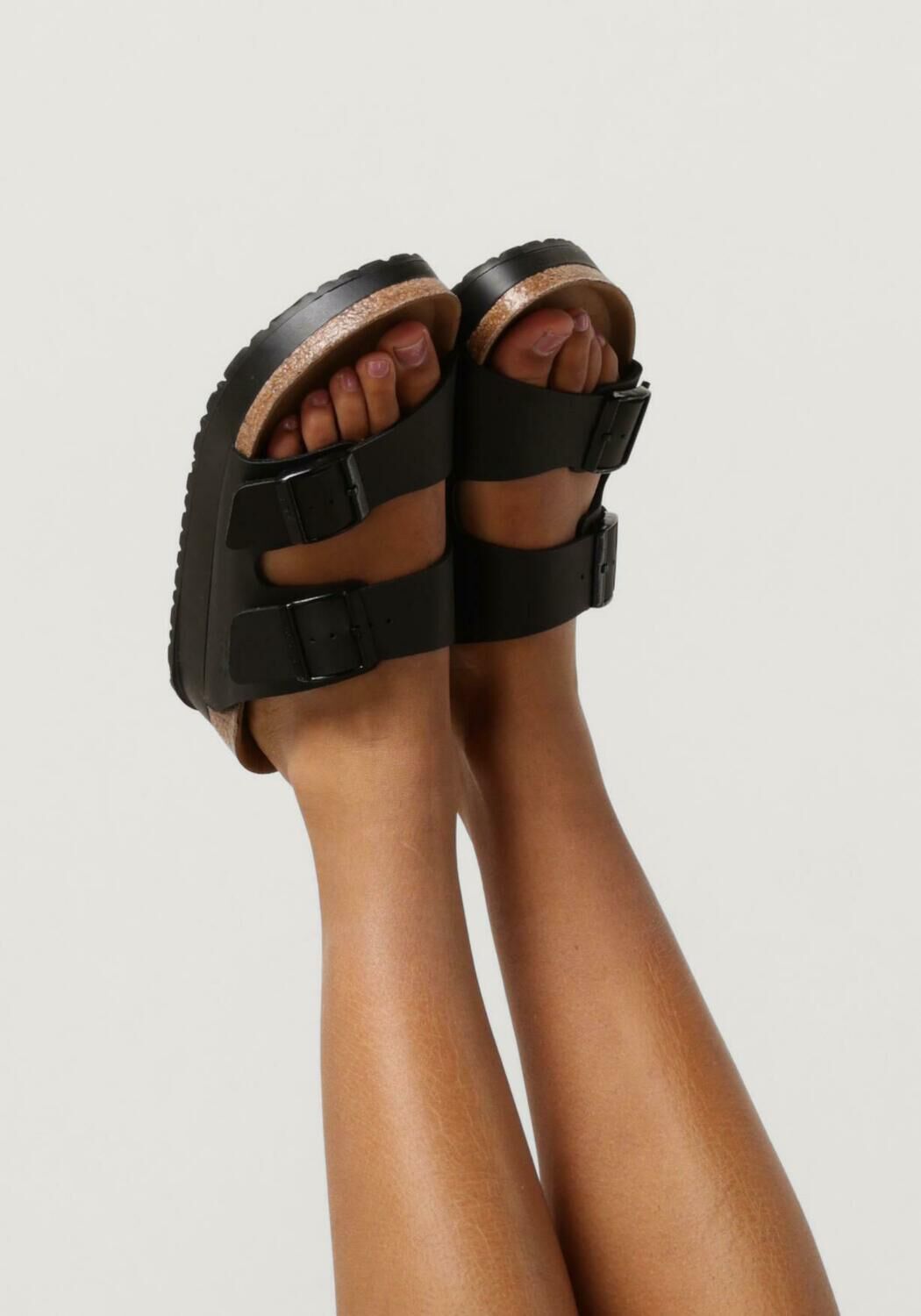BIRKENSTOCK ARIZONA PLATFORM DAMES Tongs en noir - large