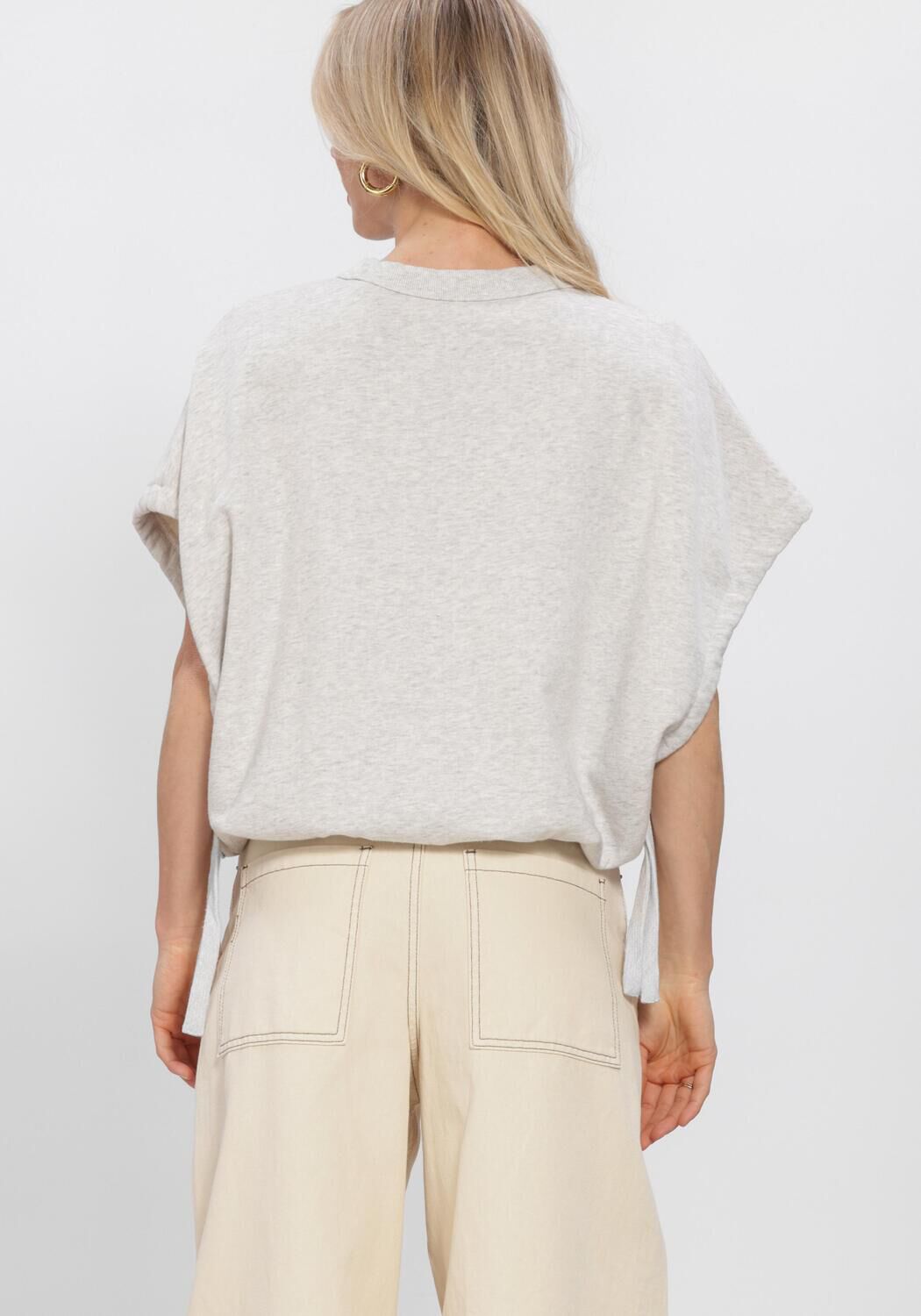 Grijze CATWALK JUNKIE Truien/vesten SHORT SLEEVE STRAP SWEATER - large