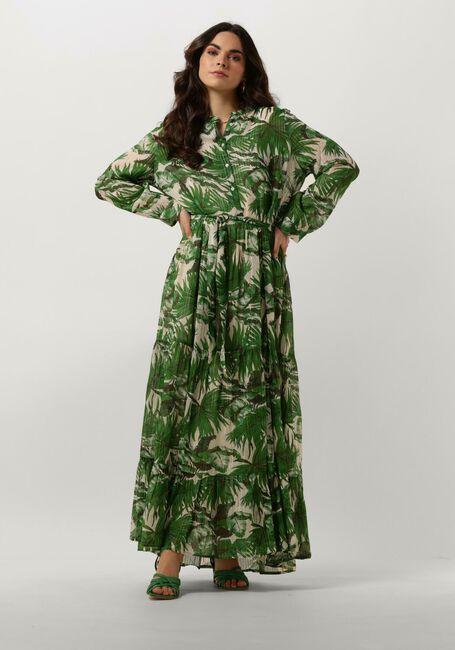 LOLLYS LAUNDRY Robe maxi NEELL MAXI DRESS LS en vert - large