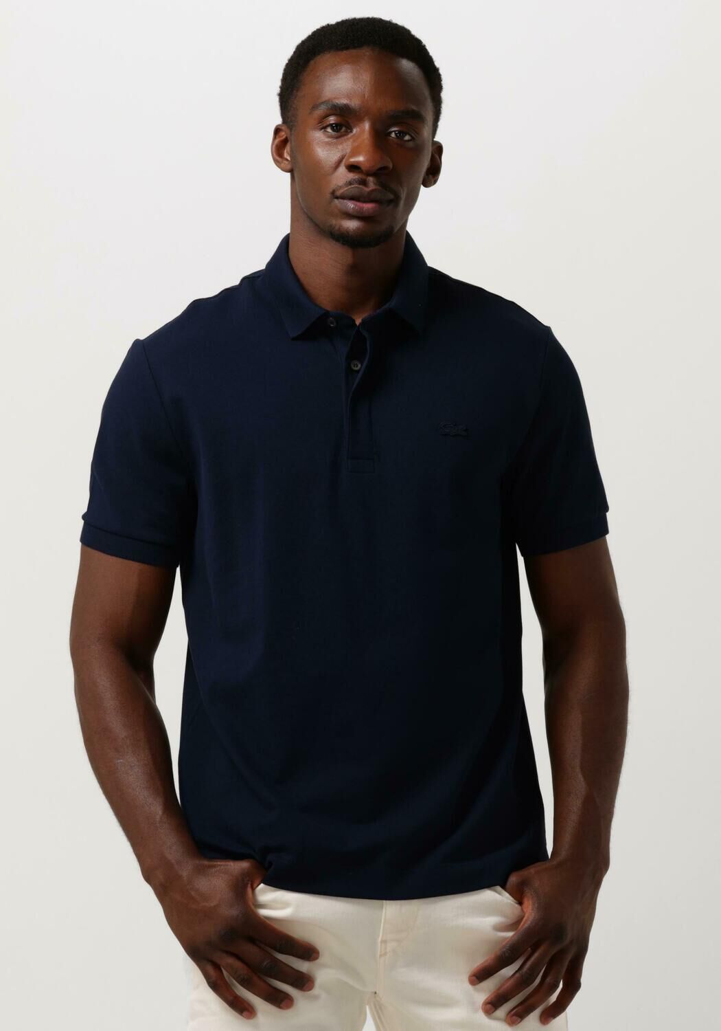 Polo lacoste gris foncé sale