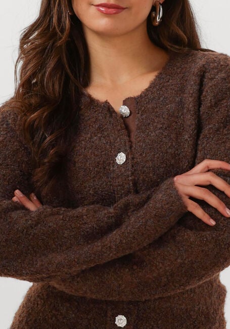 Bruine Y.A.S. Vest YASPLYRA LS KNIT CARDIGAN - large