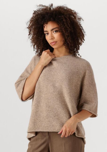 SECOND FEMALE Pull SELANA KNIT O-NECK en beige - large