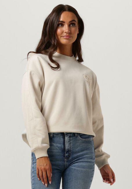 CALVIN KLEIN Pull CHENILLE CK CREWNECK Blanc - large