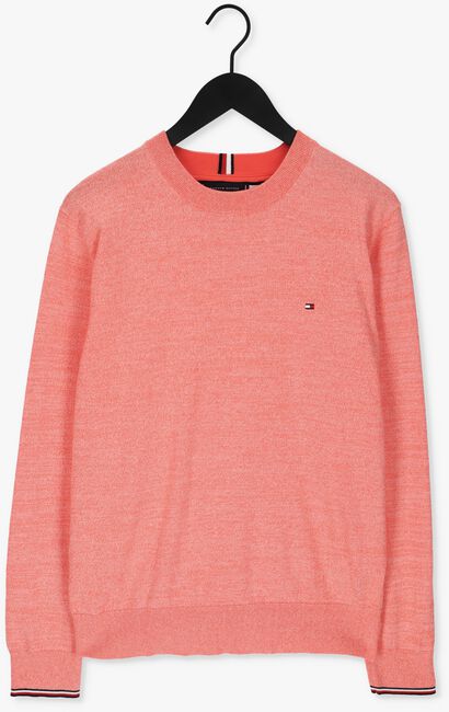 TOMMY HILFIGER Pull TIPPED PIMA CTN MOULINE C-NK Corail - large