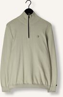 Groene CAST IRON Trui HALF ZIP COLLAR COTTON STRETCH Groene CAST IRON Trui HALF ZIP COLLAR COTTON STRETCH - medium