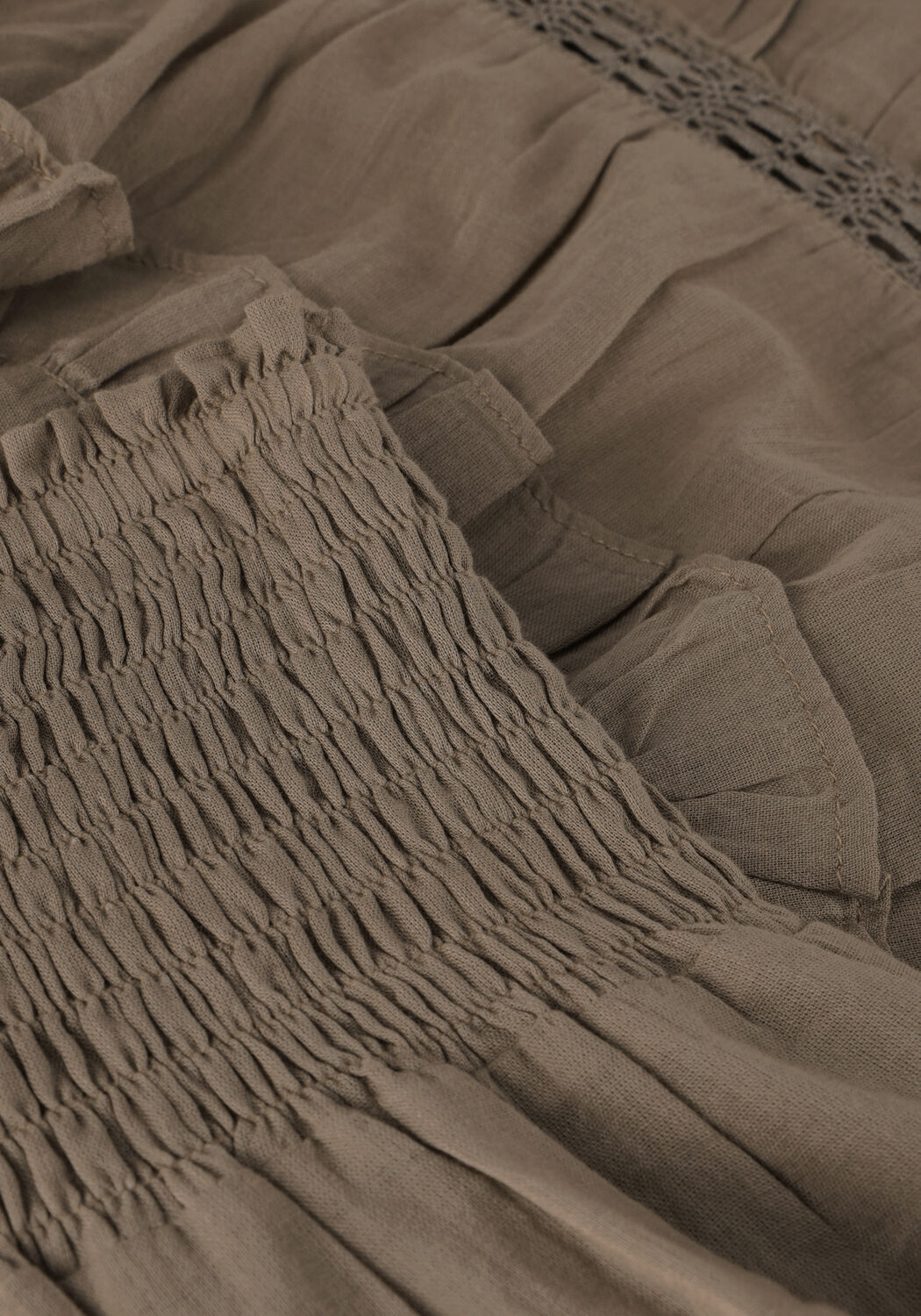 NOTRE-V Mini-jupe VOILE SKIRT en taupe - large