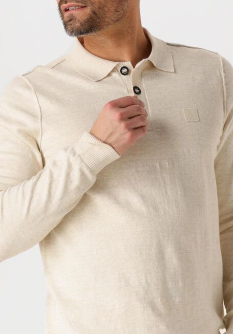 Beige BUTCHER OF BLUE Polo LT CLIFDEN POLO L/S - large
