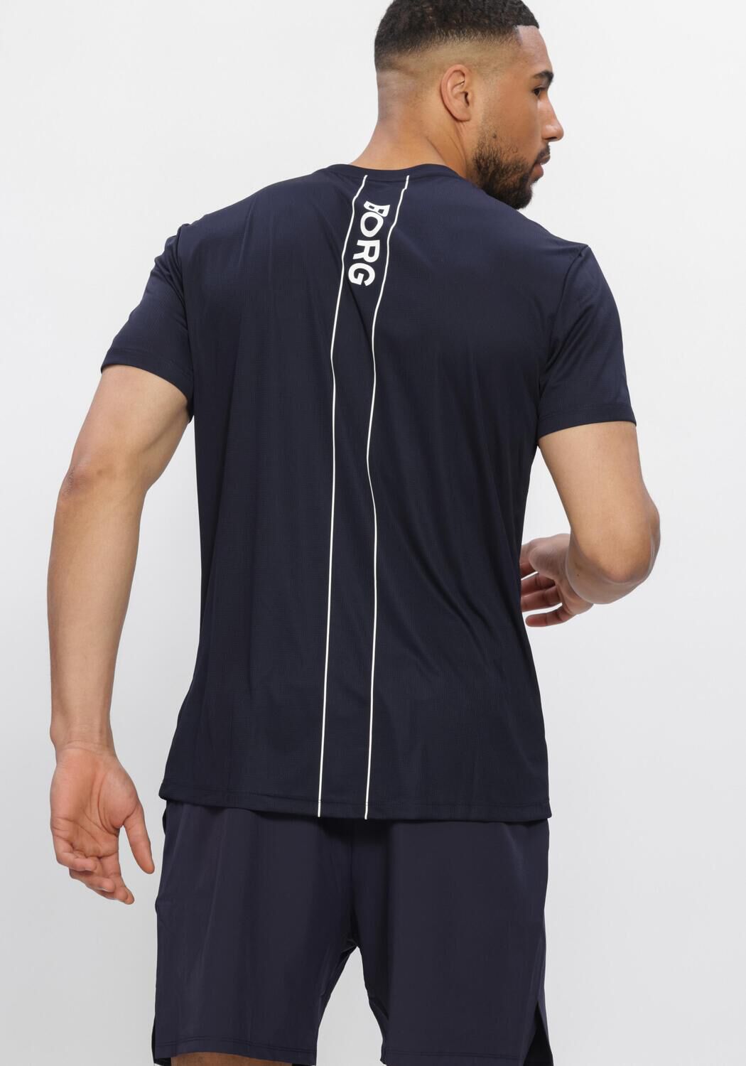 Donkerblauwe BJORN BORG Polo / T-shirt ACE LIGHT T-SHIRT - large