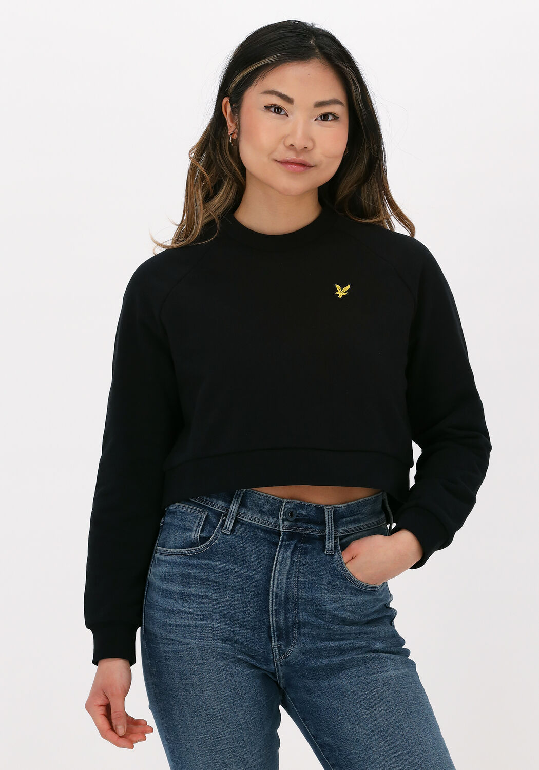 Lyle and scott trui zwart clearance