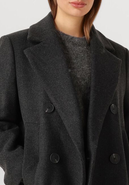 Donkergrijze INWEAR Mantel YUNAH IW LONG COAT - large