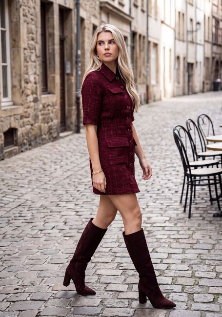 Bordeaux FREEBIRD Mini jurk DELUXE - large