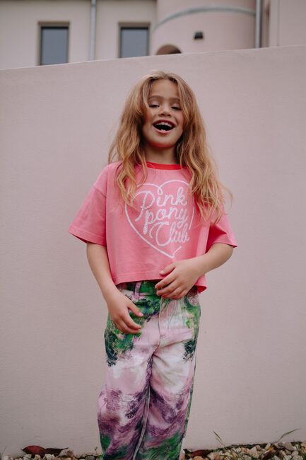 CALL ME FRANKIE T-shirt PINK PONY CLUB CROPPED T-SHIRT en rose - large