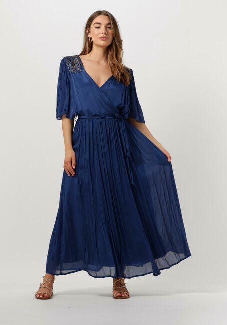 Blauwe LOUIZON Maxi jurk ASTRAL - large