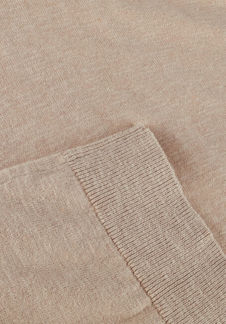 Beige SELECTED MEN Polo SLHBERG LINEN SS KNIT OPEN POLO Beige SELECTED MEN Polo SLHBERG LINEN SS KNIT OPEN POLO - large