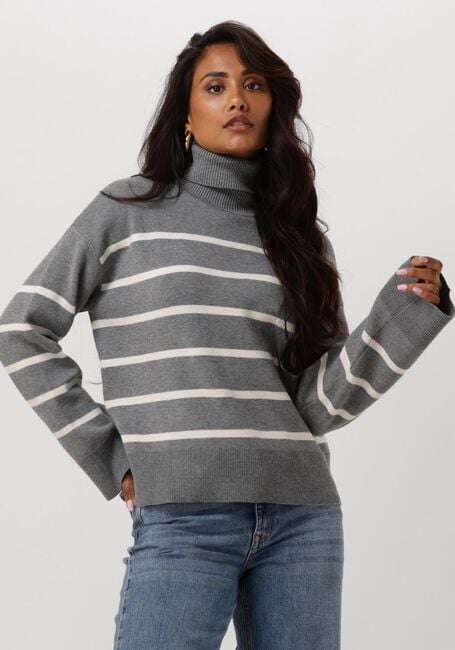 SELECTED FEMME Col roulé SLFKAMMA LS KNIT ROLL NECK en gris - large