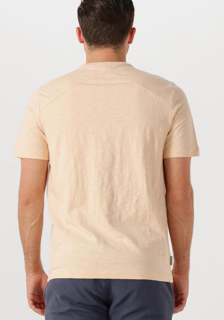 CAST IRON T-shirt SHORT SLEEVE R-NECK REGULAR FIT COTTON SLUB Rose clair - large