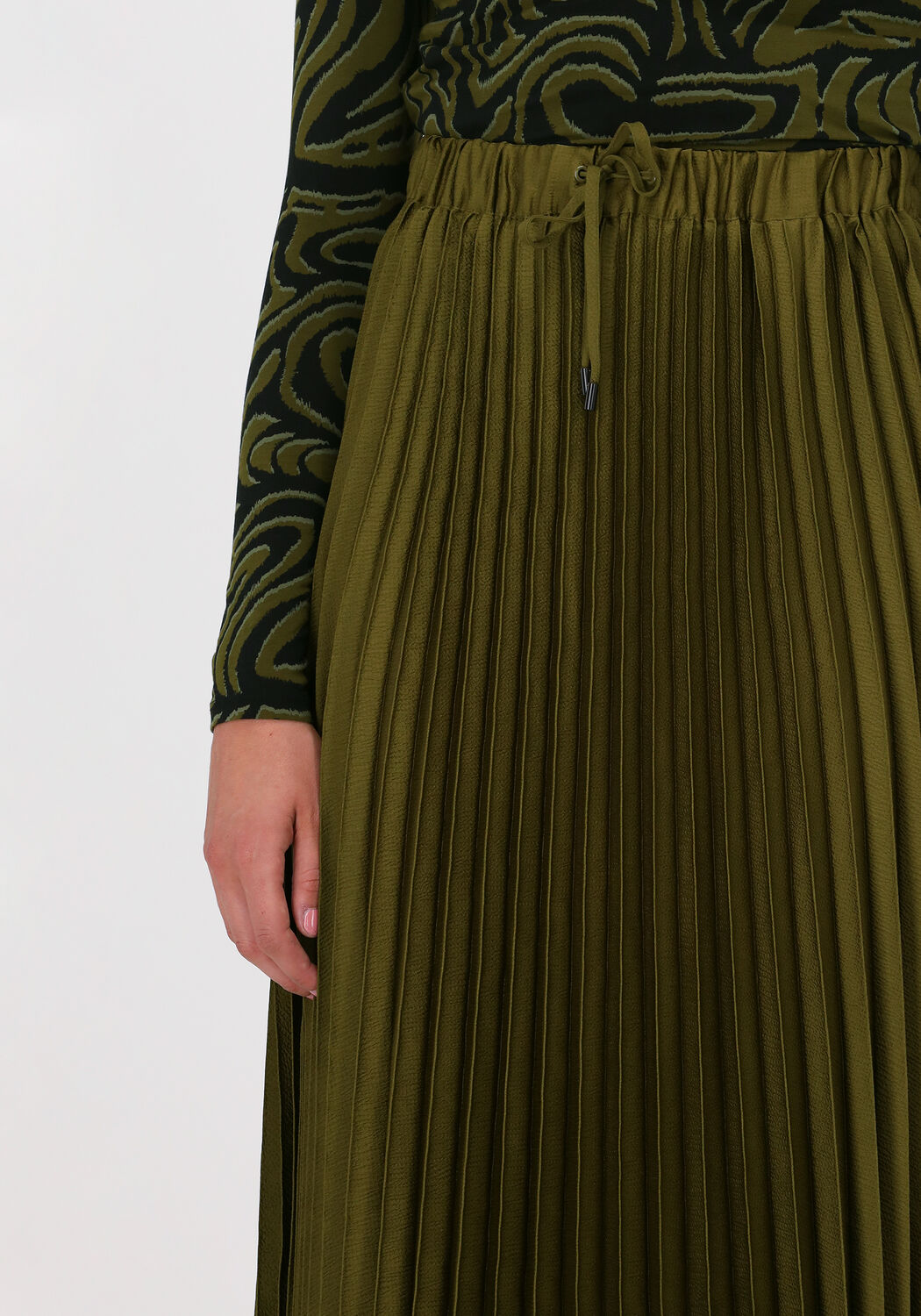 Groene plisse rok discount