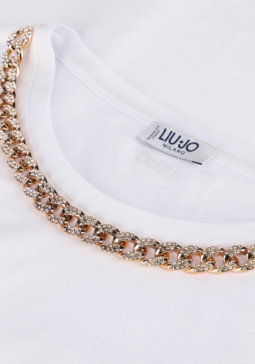 LIU JO T-shirt T-SHIRT MODA M/C en blanc - large