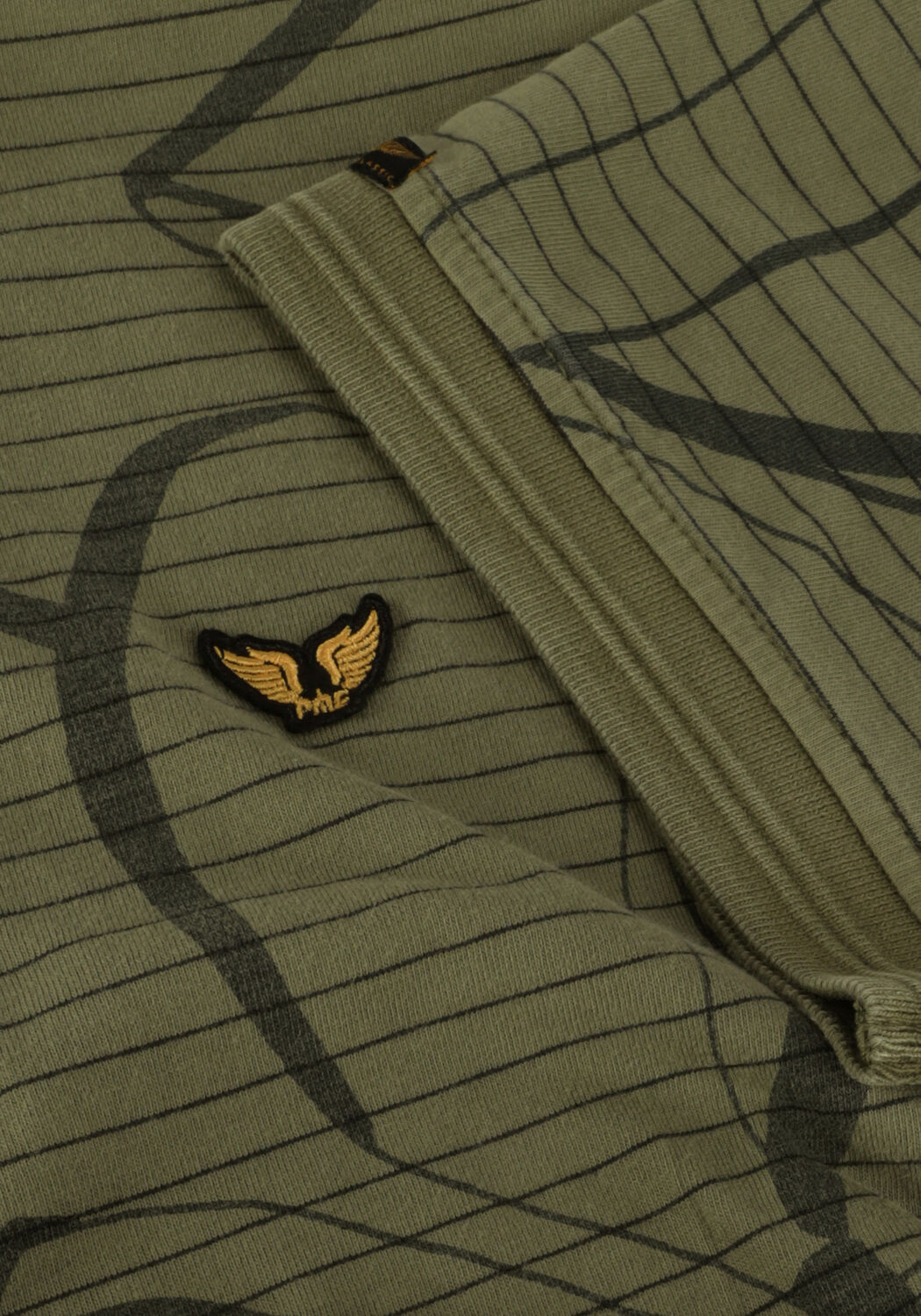 Mint PME LEGEND Polo SHORT SLEEVE POLO STRIPE OUTLINE FLOWER - large