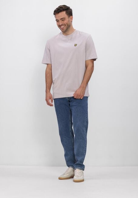 Paarse LYLE & SCOTT T-shirt HEAVY LAUNDERED T-SHIRT - large