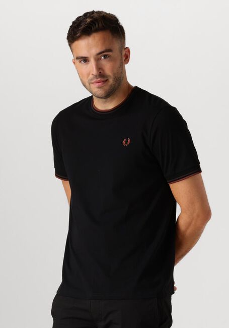 FRED PERRY T-shirt TWIN TIPPED T-SHIRT en noir - large