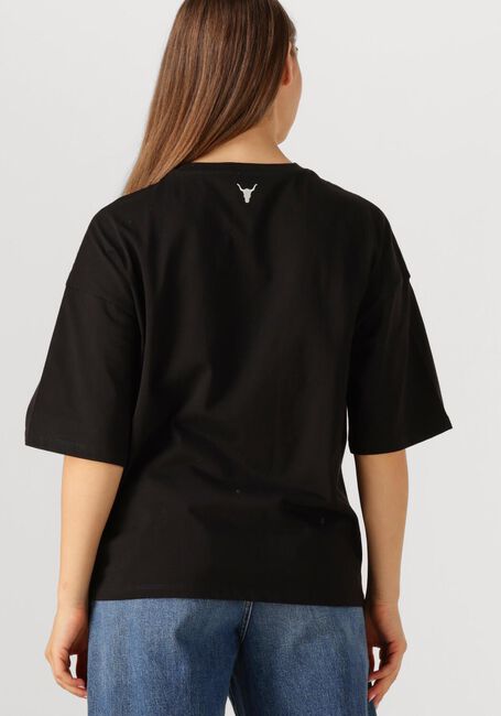 Zwarte ALIX THE LABEL T-shirt LADIES KNITTED BASIC THE LABEL T-SHIRT - large