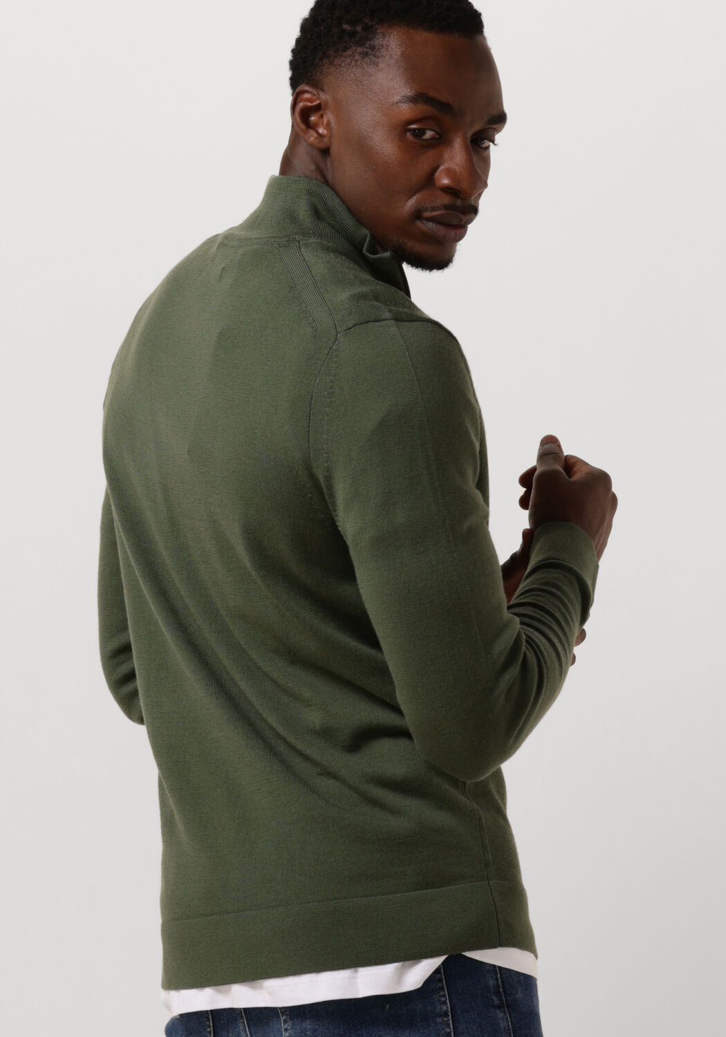 Pull calvin klein vert best sale