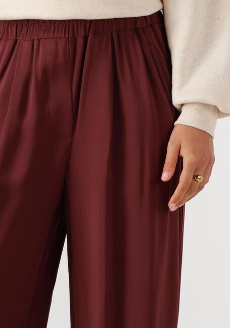 Bordeaux BY-BAR Wijde broek BENJI SATIN STRIPE PANTS - large