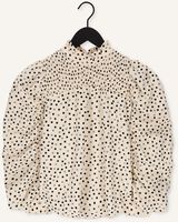CO'COUTURE DOT DRAPE SLEEVE BLOUSE Blouses Écru CO'COUTURE DOT DRAPE SLEEVE BLOUSE Blouses Écru - medium
