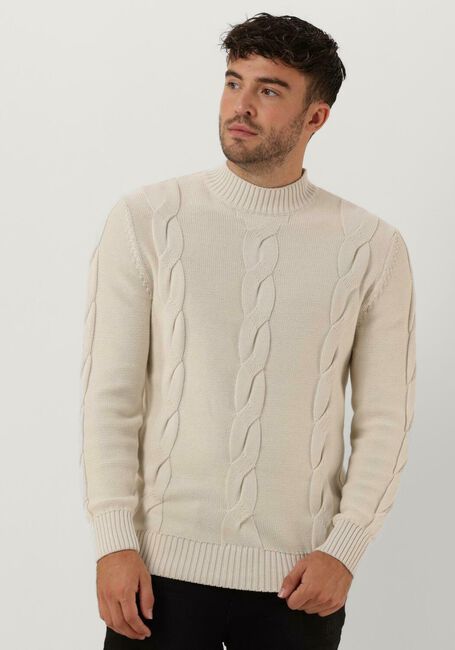 PUREWHITE Pull MOCKNECK KNIT WITH CABLE DETAILS Blanc - large