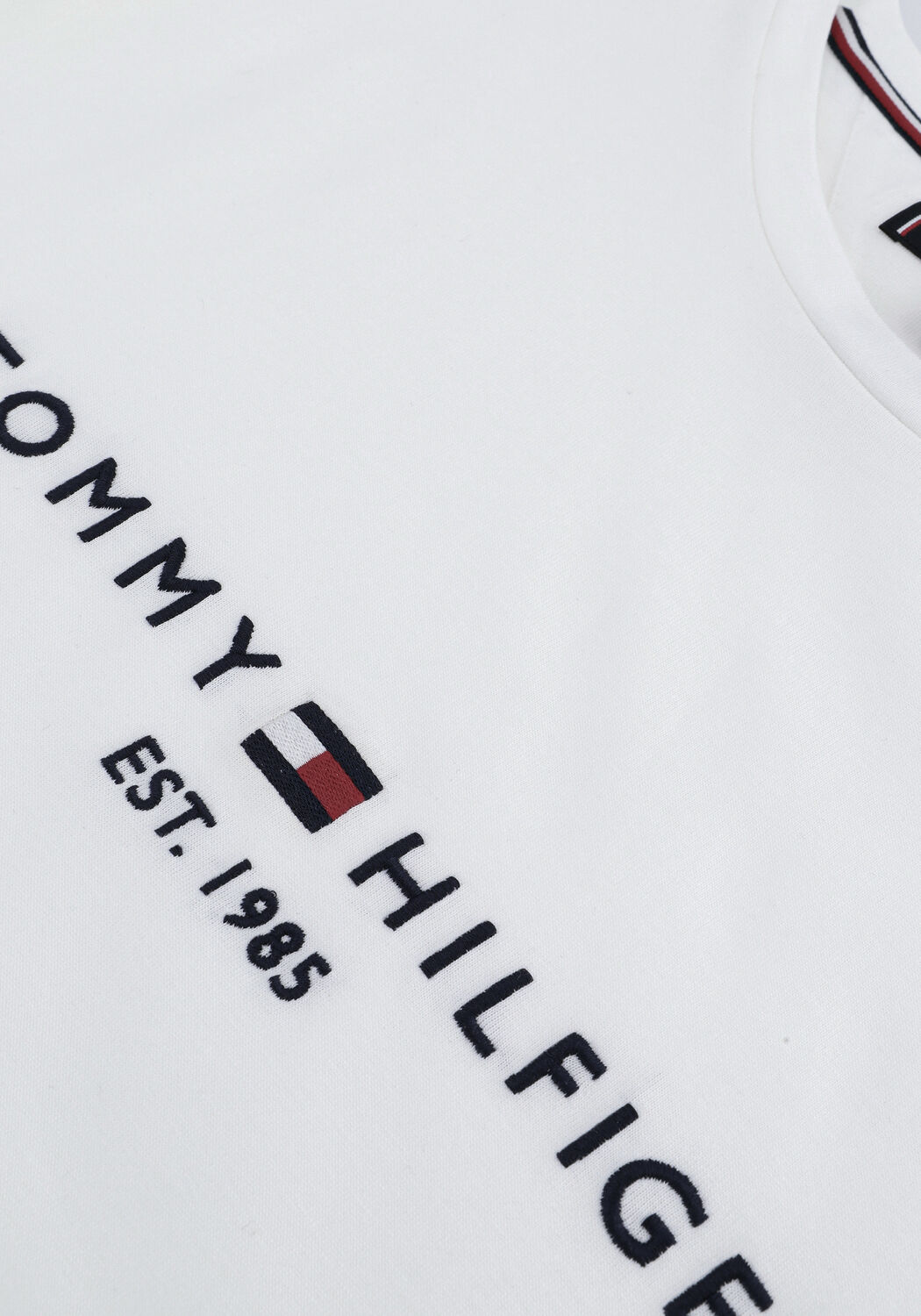 TOMMY HILFIGER T-shirt TOMMY LOGO TEE en blanc - large