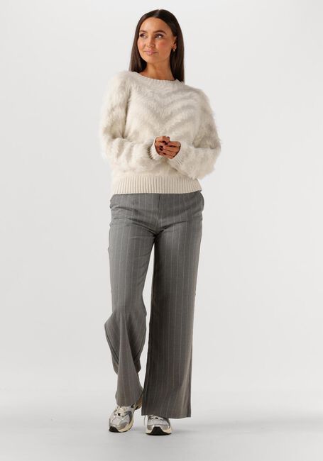 OBJECT Pull OBJHOLLOW L/S RE KNIT PULLOVER Crème - large