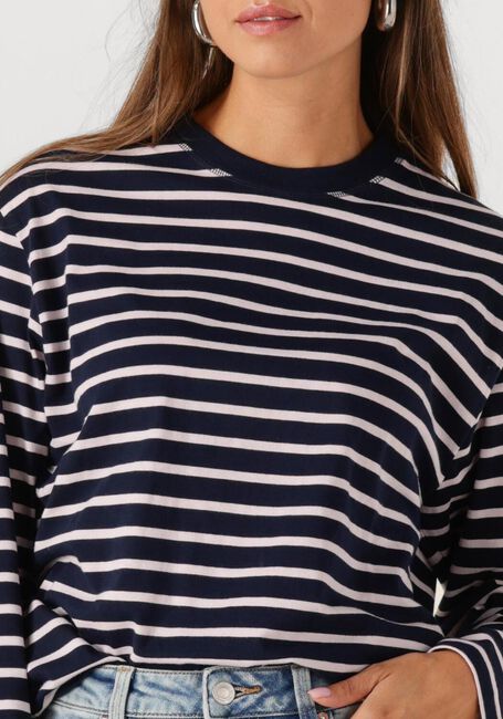 Blauwe ENVII Tops & T-shirts ENKULLA LS STRIPE 5310 - large