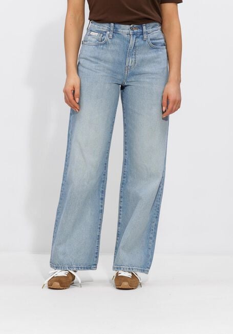 Blauwe CALVIN KLEIN Wide jeans THE WIDE LEG - large