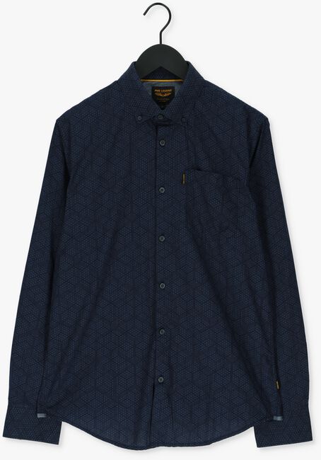 Donkerblauwe PME LEGEND Casual overhemd LONG SLEEVE SHIRT POPLIN WITH  - large