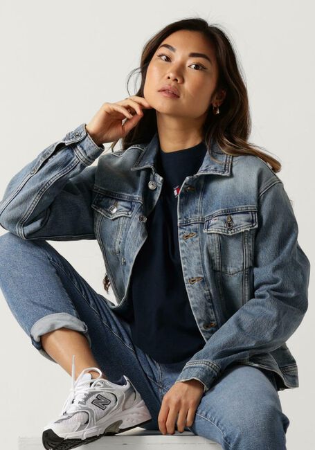 TOMMY JEANS Veste en jean MOM CLS JACKET AH7131 Bleu foncé - large