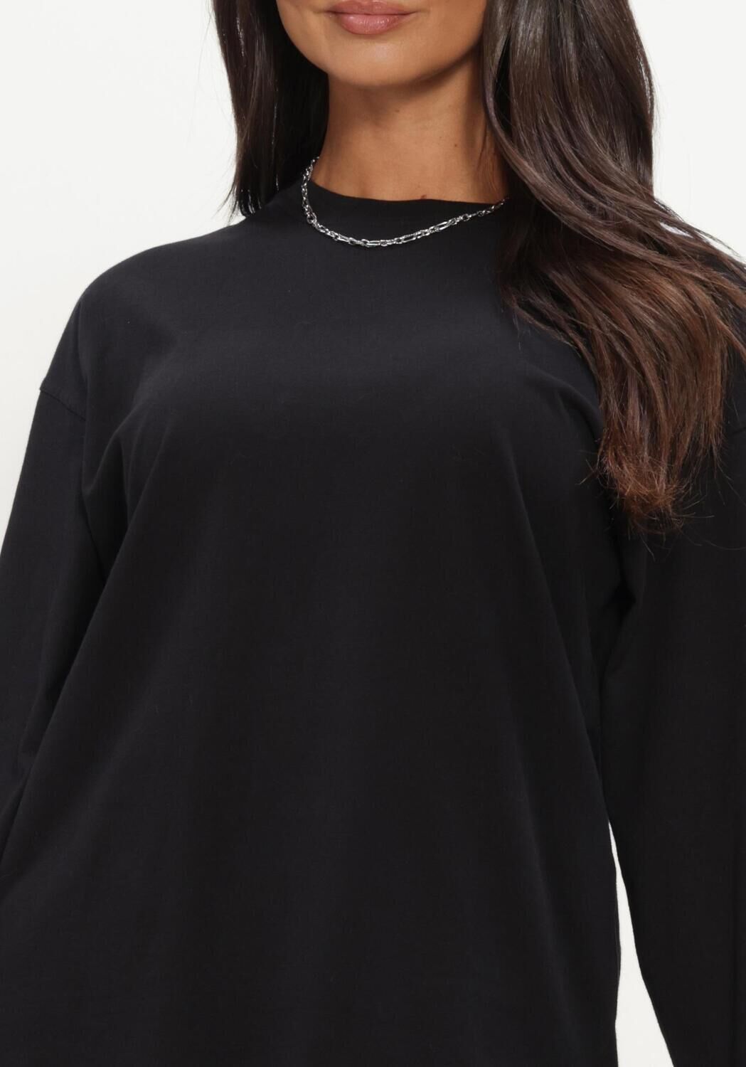 BOII STUDIOS Haut ALBERTO O-NECK BOXY en noir - large