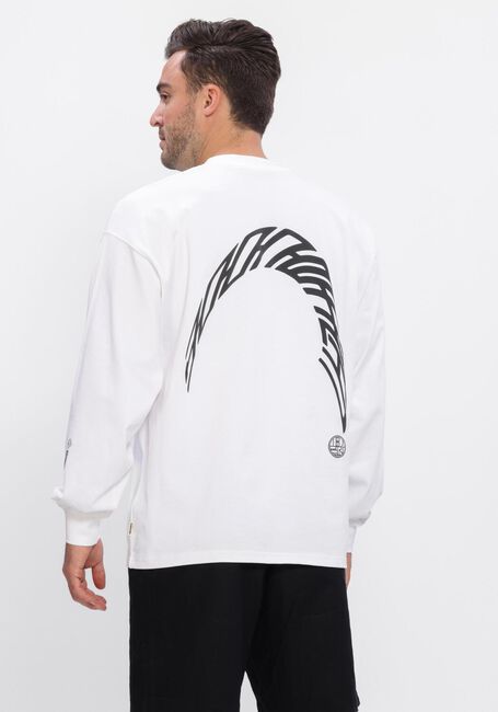 WOODBIRD T-shirt WBBEAM LS WARP TEE en blanc - large